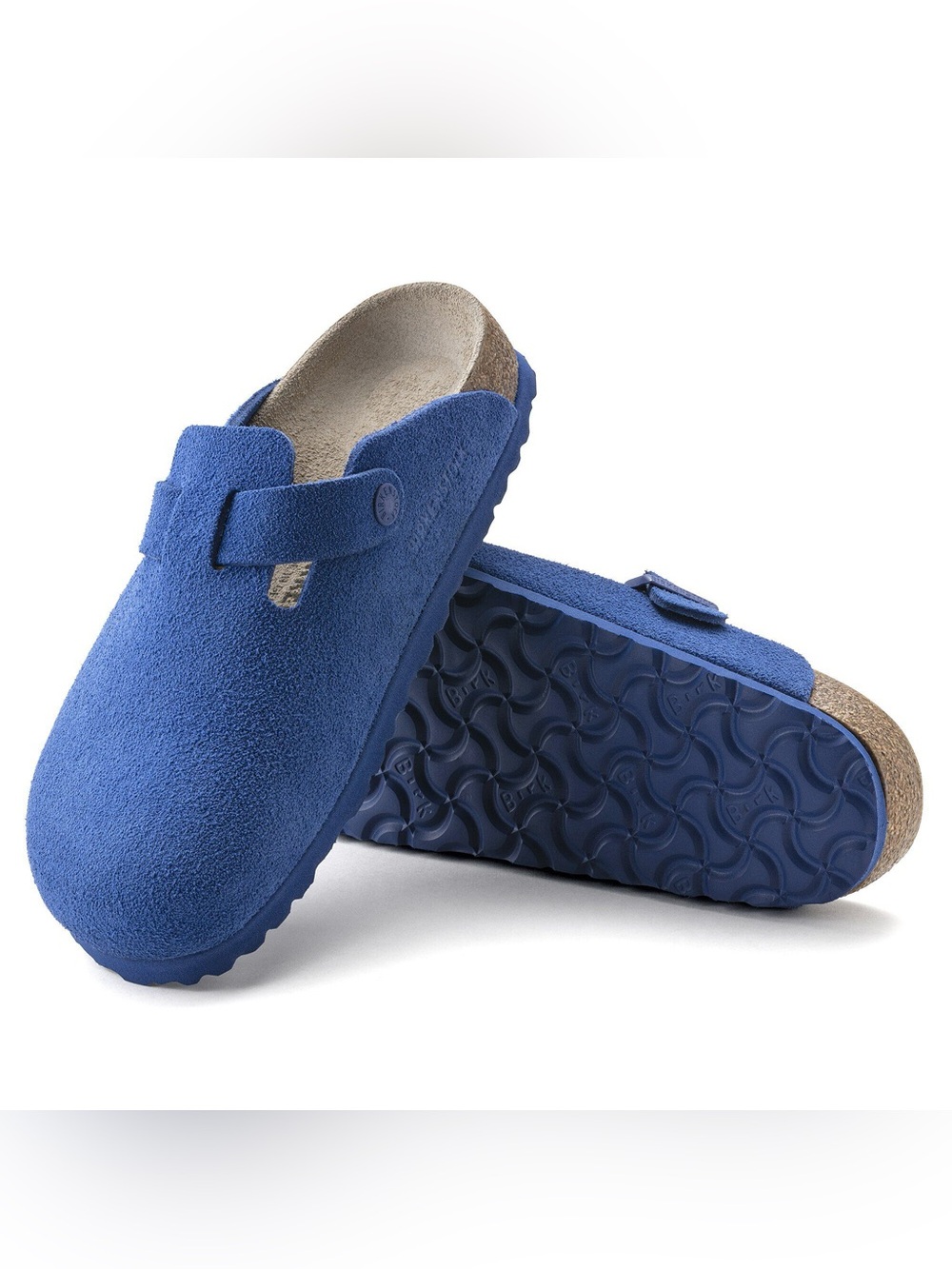 Birkenstock Ultra Blue Boston Suede Leather Men’s Sz 10 BNWB